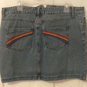 Forever 21 mini skirt with Rainbow pockets
